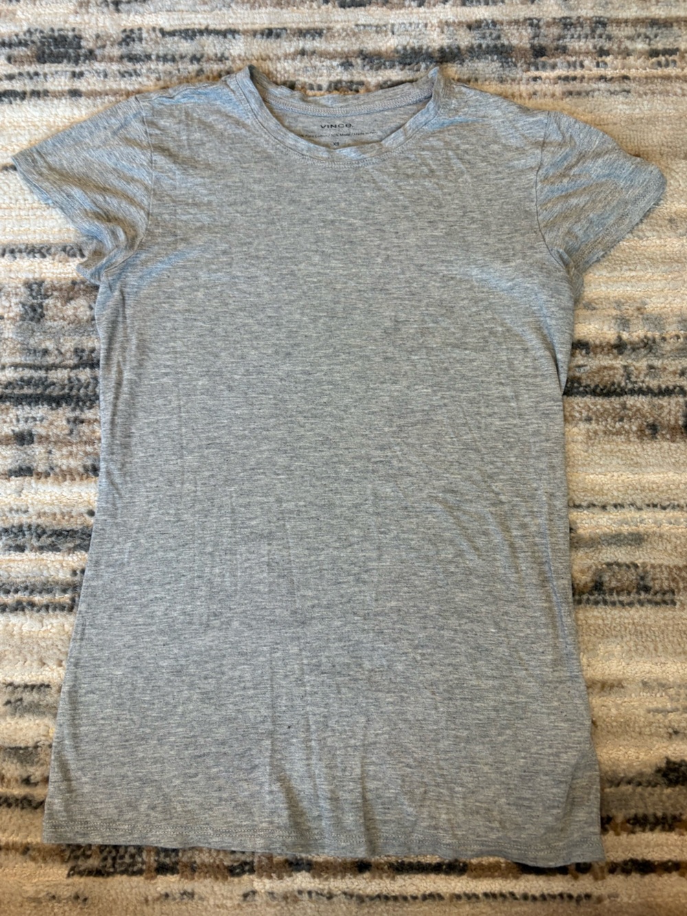 Women’s XS VINCE Pima Cotton Solid Grey Short Sleeve T-Shirt EUC